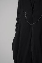 Load image into Gallery viewer, 047 - Draped Long Coat in linen viscose