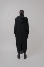 Load image into Gallery viewer, 047 - Draped Long Coat in linen viscose