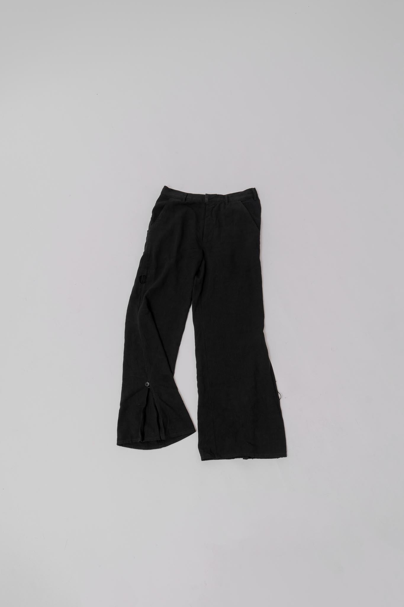 030 - Box Pleated Flare Pants