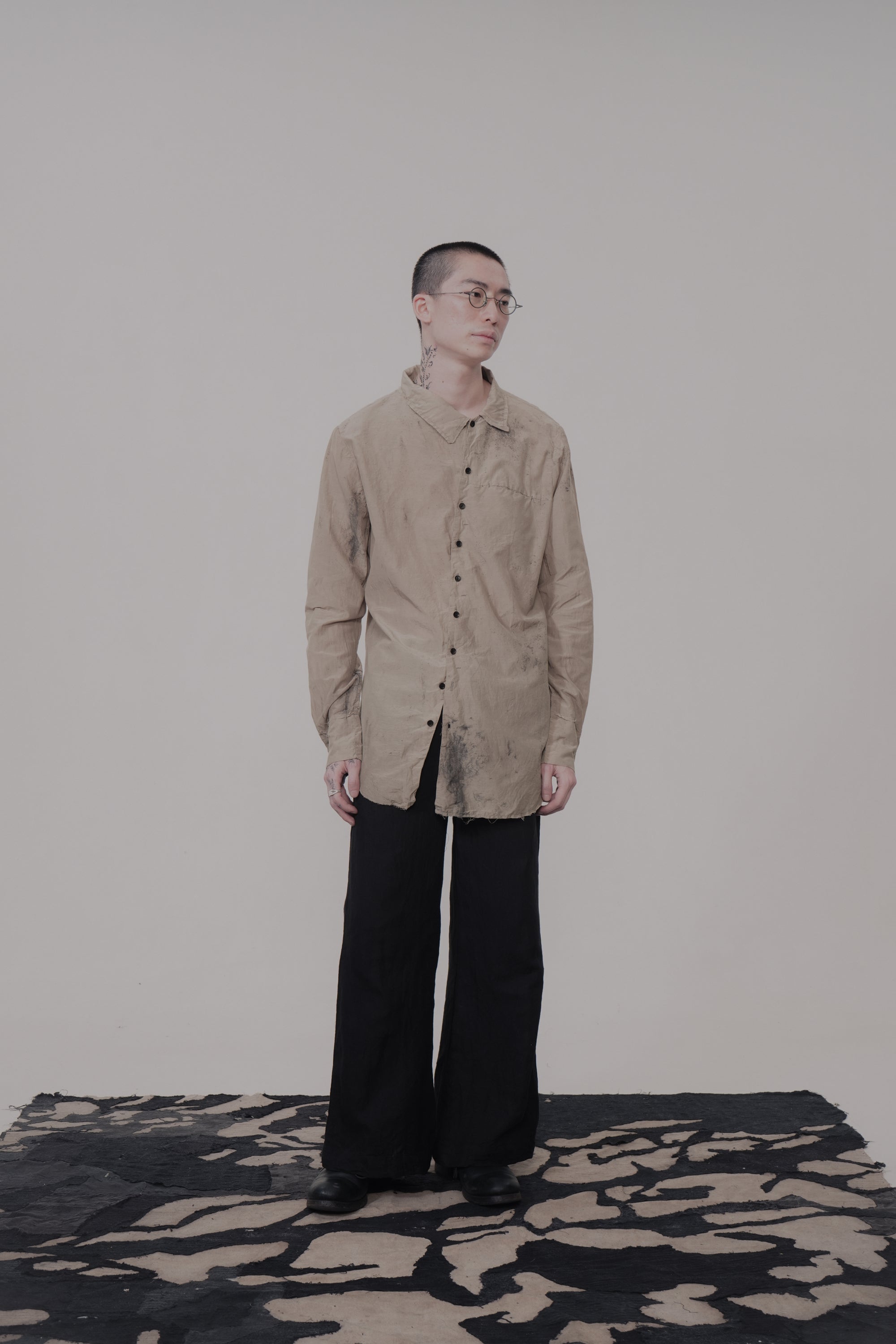 011 -  The Hole Shirt in silk cotton