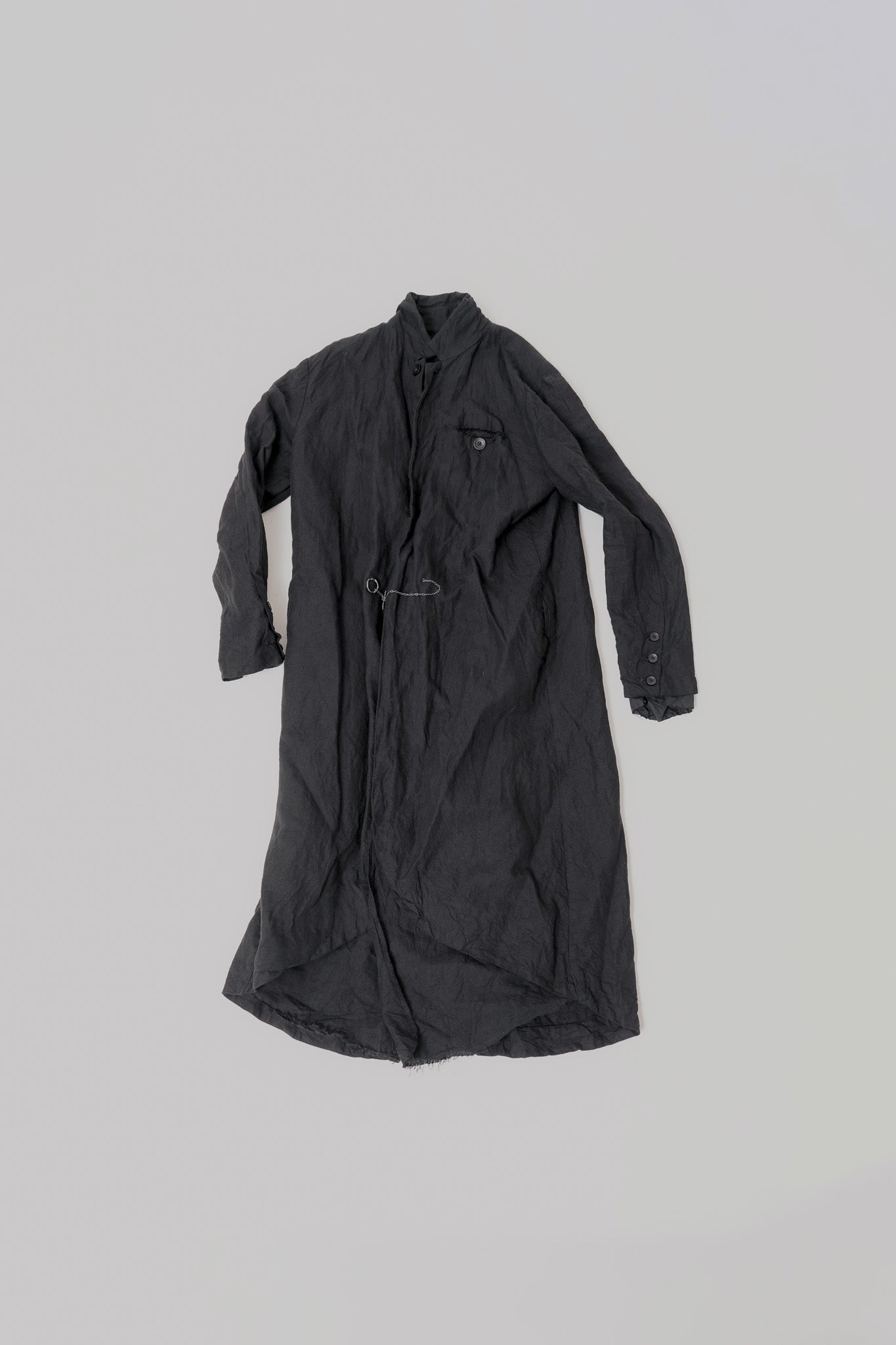 046 - Crevice Long Coat in Linen