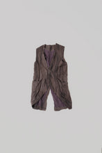 Load image into Gallery viewer, 008 - Distressed Long Vest (Brown)
