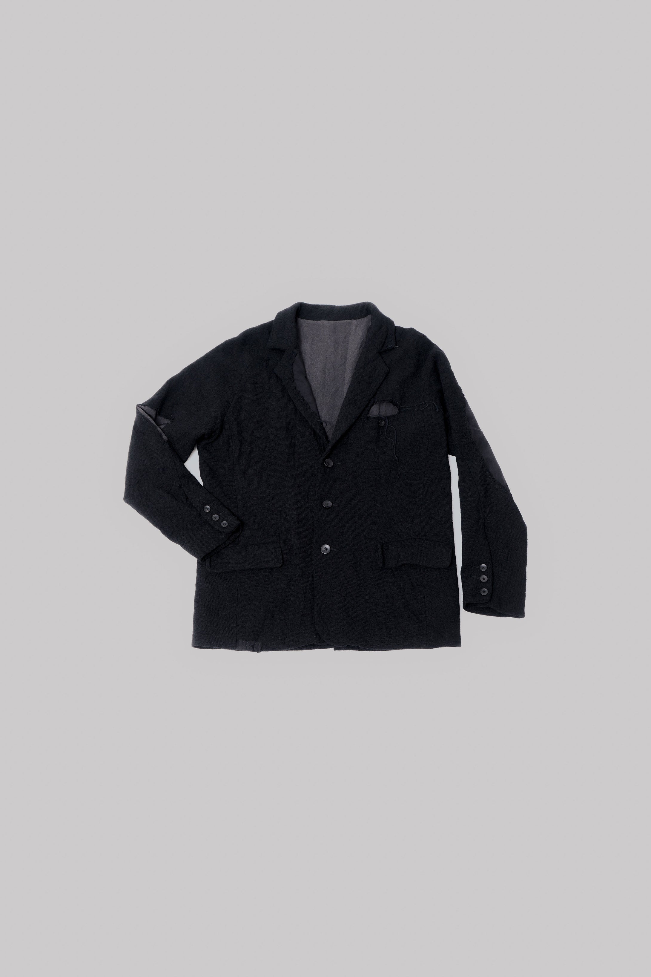 020 - Distressed Hole Blazer (Black)