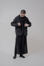 Load image into Gallery viewer, 020 - Distressed Hole Blazer in Wool (Charcoal)
