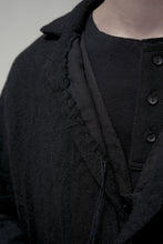 Load image into Gallery viewer, 020 - Distressed Hole Blazer in Wool (Black)
