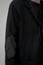 Load image into Gallery viewer, 020 - Distressed Hole Blazer in Wool (Black)
